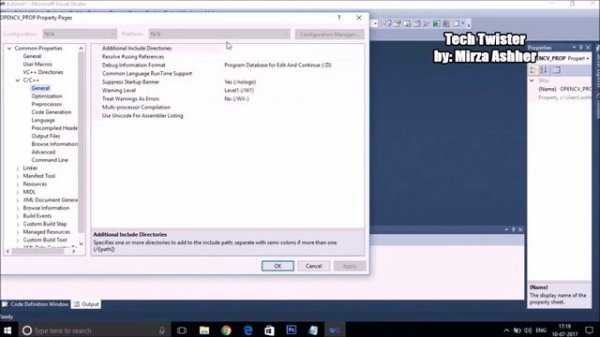 Install OpenCV in Visual Studio on Windows