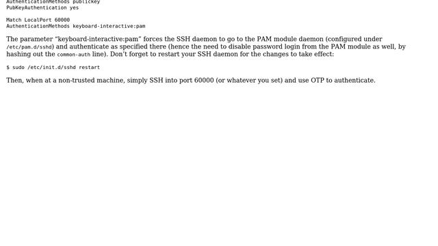 Unix & Linux: SSH authentication: either SSH keys or one time password (4 Solutions!!) смотреть онлайн