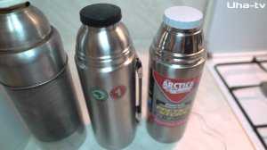 Тест термосов 1л. Арктика, SOLIDWARE, BiOSTAL, POWERFUL EAGLE, Советский термос. Uha-tv
