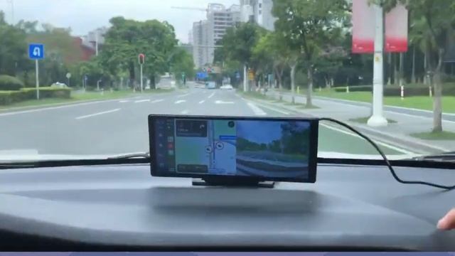 Polarlanders 10 inch  Car Monitor Wireless Carplay Mirror link Android auto Built-in DVR And Camera