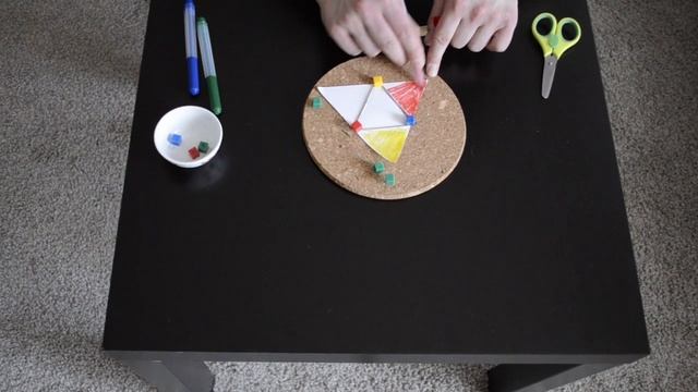 Монтессори Геометрия. Конструктивные Треугольники. Подготовительное упражнение.