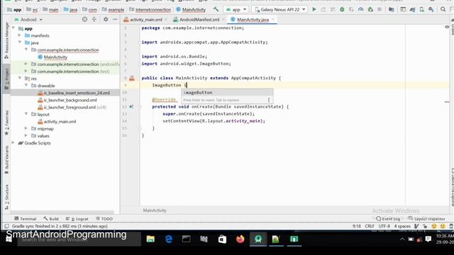 No Internet Connection Dialog || Internet connection in android app || Android Studio || 2020 смотреть онлайн