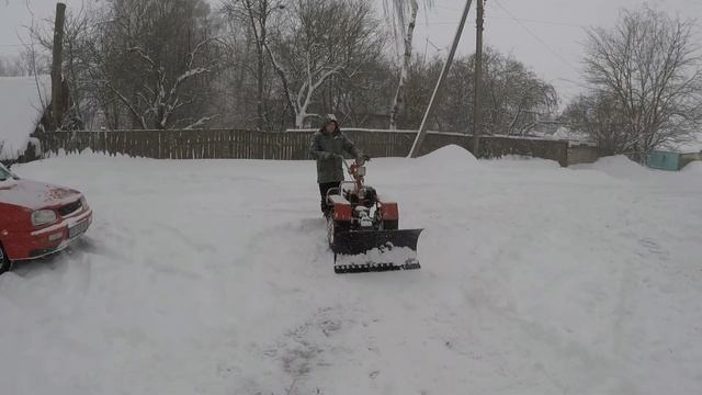 Снега уже достаточно! Лопата  для мотоблока  своими руками. Snowplow Blade For Walking Tractor