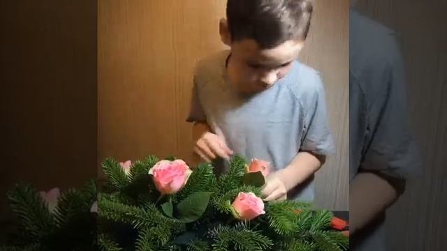 Зимняя композиция!! смотреть онлайн