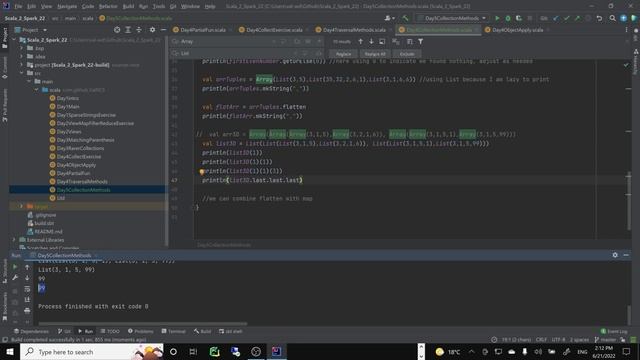 Scala 2 Spark - Day 5 - collections methods, span, flatten, flatMap, groupBy 2022 06 21 13 47 22 смотреть онлайн