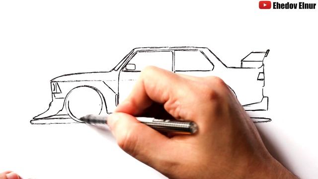 Как нарисовать БМВ М3 | BMW drawing смотреть онлайн