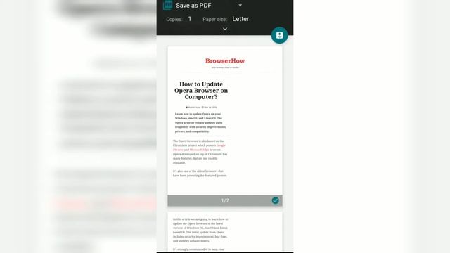How to Print & Save Webpage as PDF on Chrome Android? ? смотреть онлайн