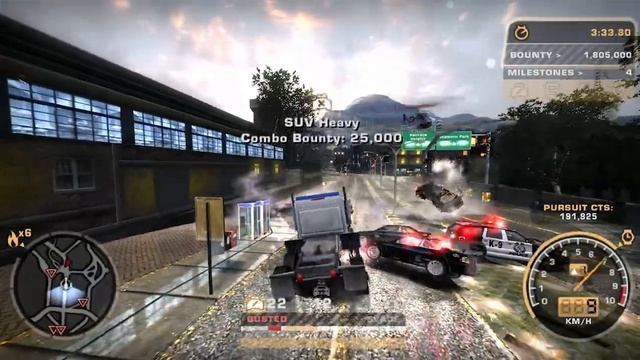 Final Pursuit but it's a Semi Truck - NFS Most Wanted 2005 смотреть онлайн
