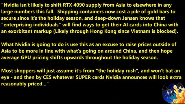 Nvidia's Raising RTX 4090 Pricing before SUPER Launches... смотреть онлайн