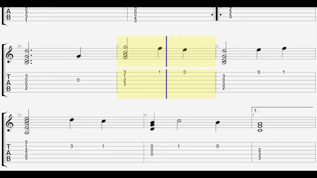 My Heart Will Go On - Titanic (Guitar TAB) смотреть онлайн