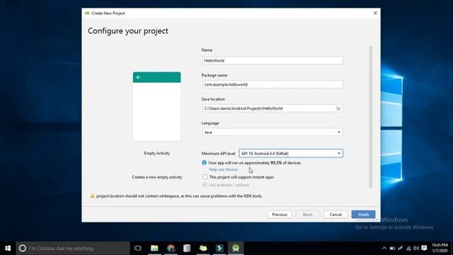 #01 Create Hello World Project - Android Development Tutorial Beginner Series #01 (Urdu/Hindi) смотреть онлайн
