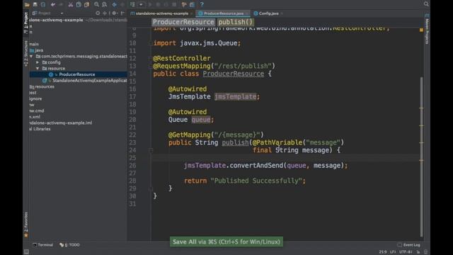 Spring Boot with Standalone ActiveMQ Example | Tech Primers смотреть онлайн