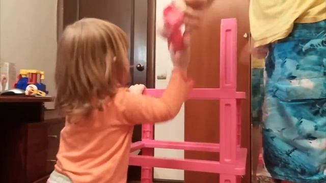 Комод пластиковый для детей. Комод "Дуня" 5 секций. Dunya Plastik. Сборка. смотреть онлайн