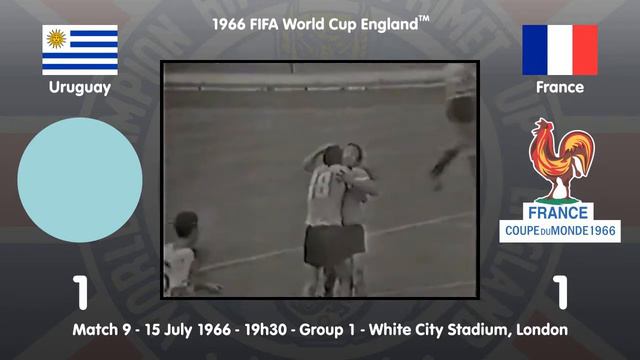 1966 FIFA World Cup England™ - Match 9 - Group 1 - Uruguay 2 x 1 France смотреть онлайн