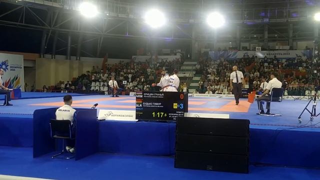 WKF КАРАТЭ: Кумите, Мужчины, категория -67кг. Беларусь - Армения смотреть онлайн