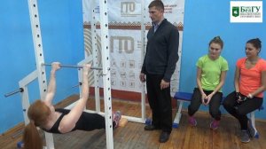 Подтягивание из виса лежа на низкой перекладине