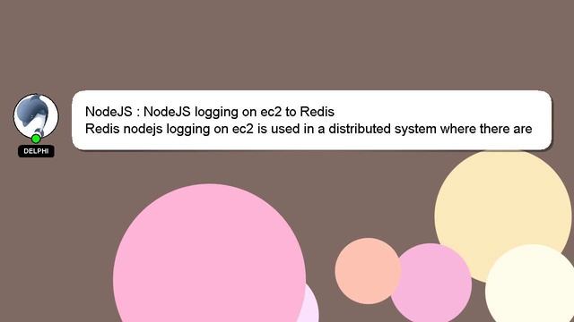 NodeJS : NodeJS logging on ec2 to Redis смотреть онлайн