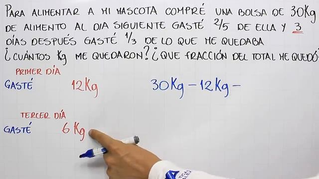 Solución de problemas con fracciones | Ejemplo 7 смотреть онлайн