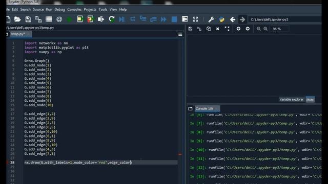 Graph Visualization using Python( Matplotlib , Networkx ) смотреть онлайн