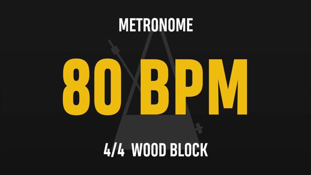80 BPM 4/4 - Best Metronome (Sound : Wood block) смотреть онлайн