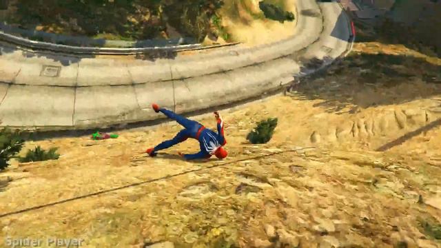 Rainbow Spiderman Team Trampoline Jumps Into Pool (Fails, Ragdolls & Euphoria Physics) смотреть онлайн