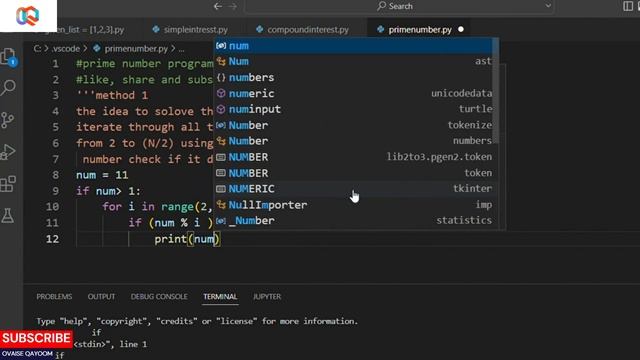 Python program to find whether a number is Prime or Not | PYTHON PROGRAMMING E08 смотреть онлайн