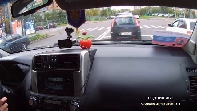 Вождение Урок №3 часть 2 закрепление навыков вождения Toyota Land Cruiser Prado смотреть онлайн