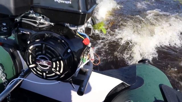 Тест болотохода мотовесла с гибким валом и двигателем Sharmax 15 л.с. смотреть онлайн