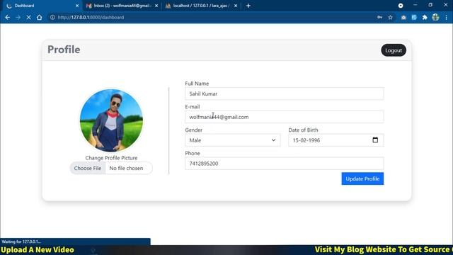 #01 Custom Authentication System Using Laravel 8, Bootstrap 5 & Ajax | Demo of the Application смотреть онлайн