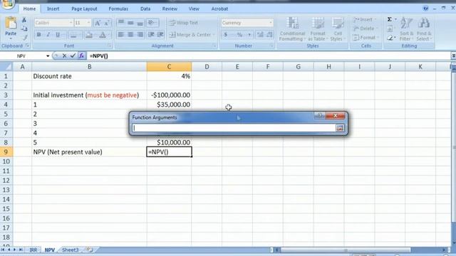 Calculate NPV using Excel in a minute смотреть онлайн
