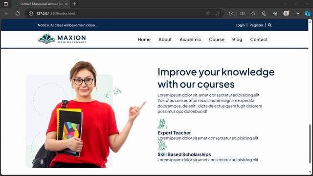 Build a Fully Responsive Educational Website with HTML, CSS, and JavaScript | Step-by-Step Tutorial смотреть онлайн