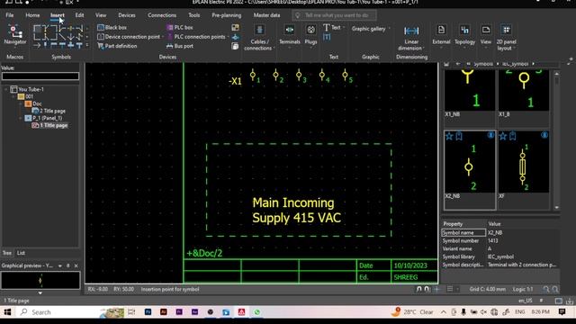 Eplan V #1 project create process смотреть онлайн