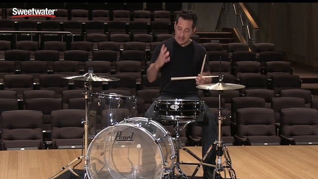 Pearl SensiTone Elite Brass Snare Drum Review by Sweetwater смотреть онлайн