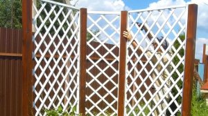 Деревянная пергола своими руками для винограда.Установка на даче