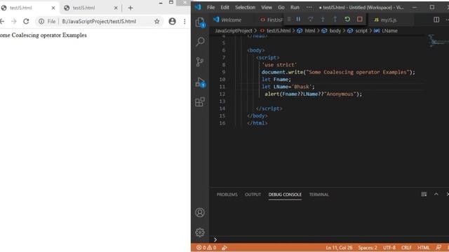 JavaScript- Nullish Coalescing Operator | Part-9 | What it is and how to use in JavaScript ? смотреть онлайн