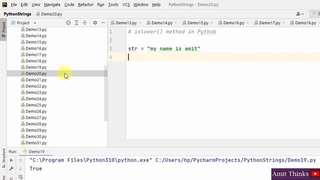 Python Strings Tutorial | Lecture 14 | Amit Thinks смотреть онлайн