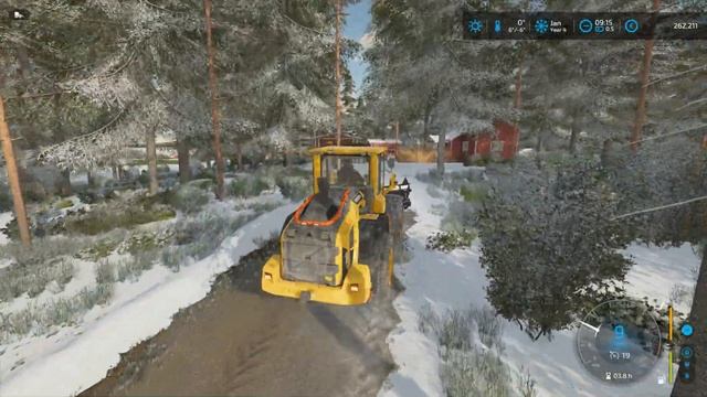 FS22 Southern Sweden EP 20. Volvo L70H plowing snow смотреть онлайн