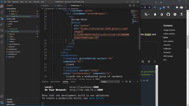 Build A Social Card App With REACT | React Project смотреть онлайн