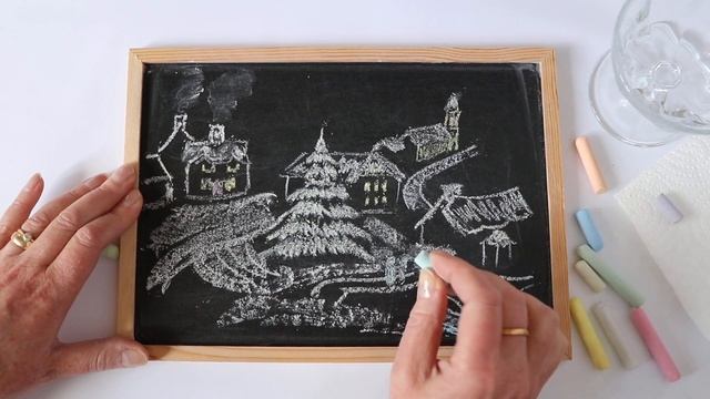 ASMR Chalkboard Drawing (no talking) смотреть онлайн