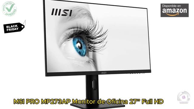 EL MEJOR MONITOR PARA EL BLACKFRIDAY - MSI PRO MP273AP Monitor De Oficina 27” Full HD