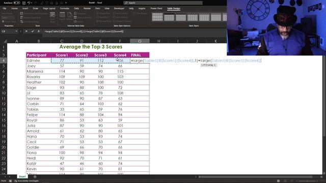 LARGE Function, Averaging Top Scores and Over-Thinking смотреть онлайн