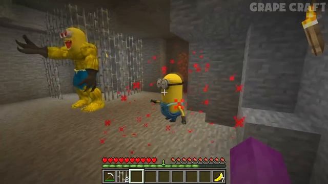 BRAIN EXCHANGE MINION Vs SUPERMINION In MINECRAFT ! WHAT'S INSIDE MINIONS - Gameplay Movie Traps