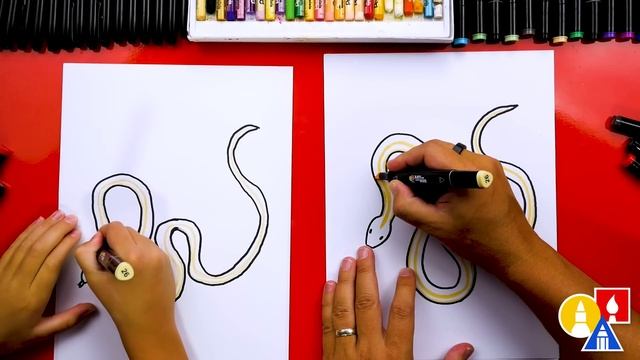 How To Draw A Garter Snake смотреть онлайн