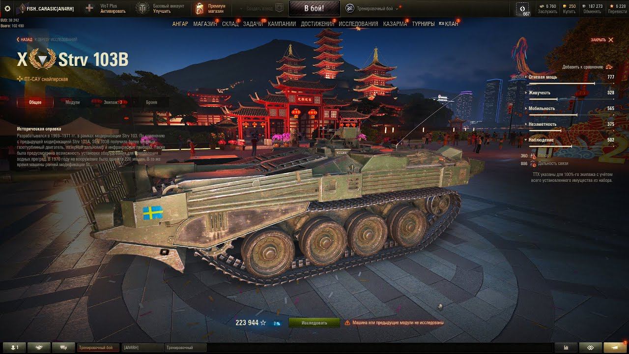 STRV 103B - зоны  пробития