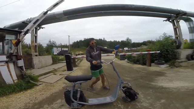 Электросамокат на моноколесах. смотреть онлайн