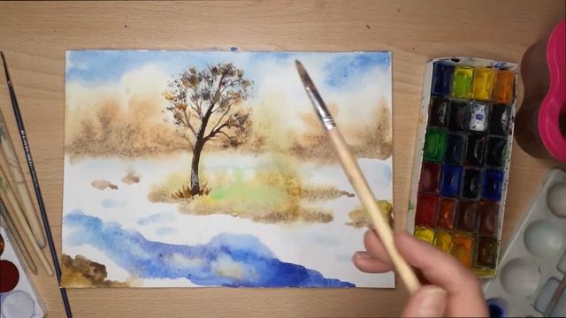 Мастер-класс «Весенний пейзаж» смотреть онлайн