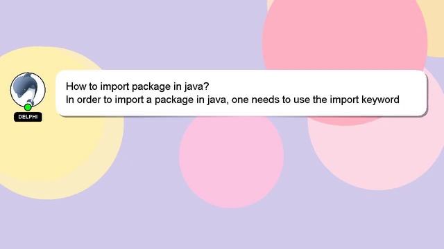 How to import package in java? смотреть онлайн