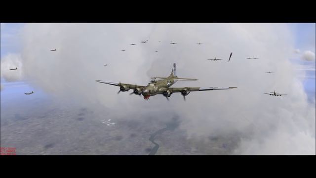IL2 1946 B17G with 3Dfix+ props смотреть онлайн