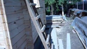 Сборка дома из профилированного бруса