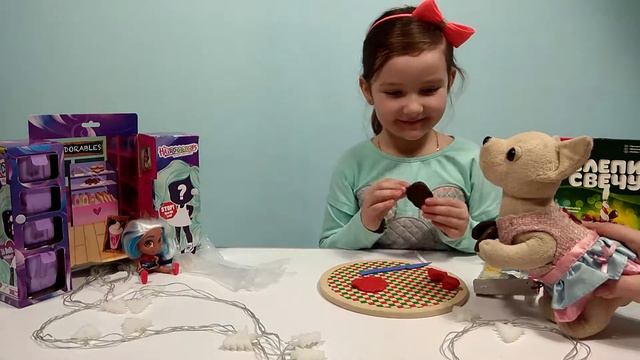 Маша с Подружкой и Hairdorables Doll делают свечу *Чаепитие